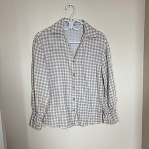 Plaid Button-Up Shirt